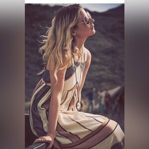 FREE PEOPLE Bloom Dress Neutral Combo Medium